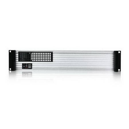 ISTARUSA D Value NoPowerSupply 2U Compact Rackmount MicroATX Server Chassis D-213-MATX-SILVER